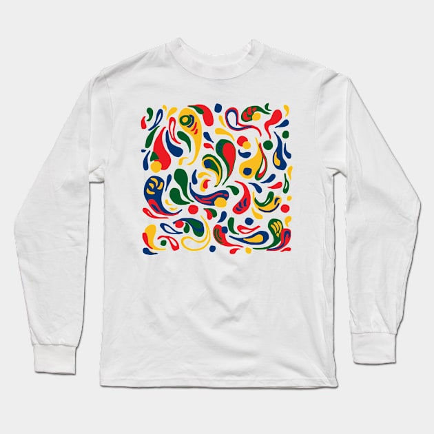 raffathar artwork - colorful ornament Long Sleeve T-Shirt by Raffathar Artwork